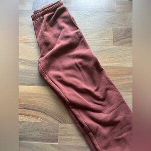 Aritzia Burgundy Sweatpants